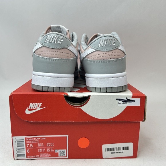 Nike Shoes Dunk Low WMNS “Soft Grey Pink Oxford” 2024 - Picture 4 of 5